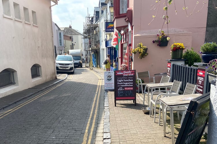 A boards Tenby