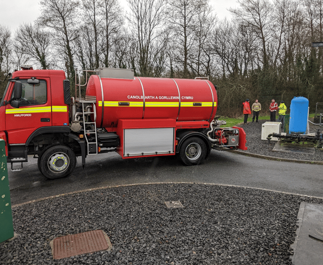 Fire and Rescue Service pioneers use of wastewater to tackle fires