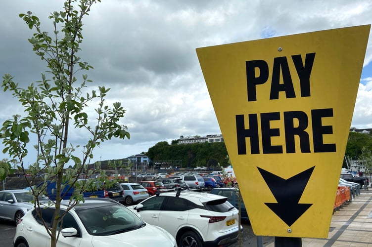 Saundersfoot harbour car park