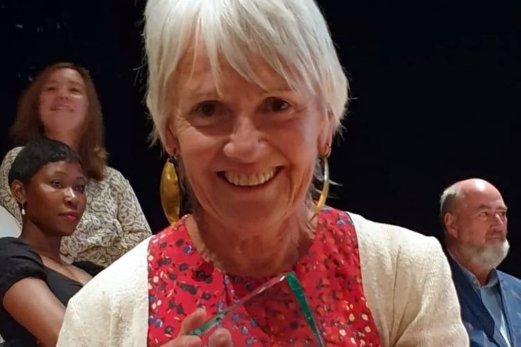 Nicola Davies at the CLiPPA Award ceremony