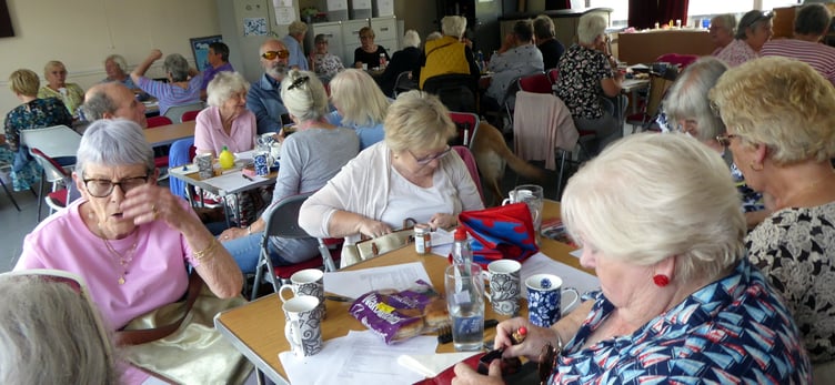 Tenby Friendship Club held a scavenger hunt and cream tea at the townÕs Augustus Place Community Hall.
