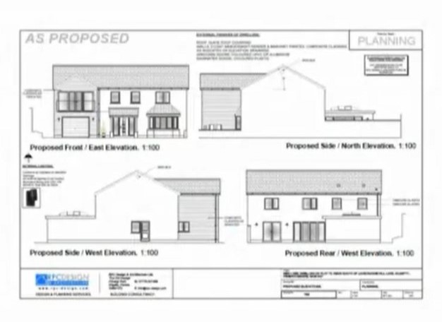 The application for a new four-bedroom home near Laubobange, Hill Lane, Kilgetty.
