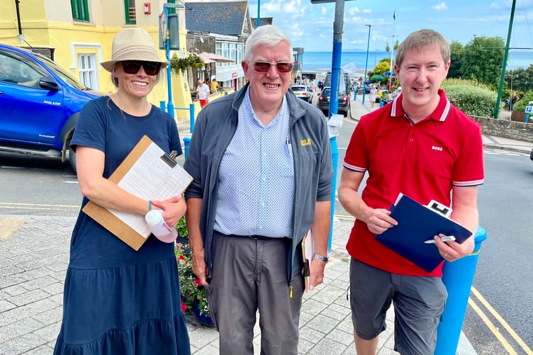 Judging Saundersfoot in Bloom were Keith Williams, Chairman, Rachel Treadway-Williams and David Cox.