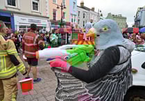 Tenby's colourful carnival rides into town