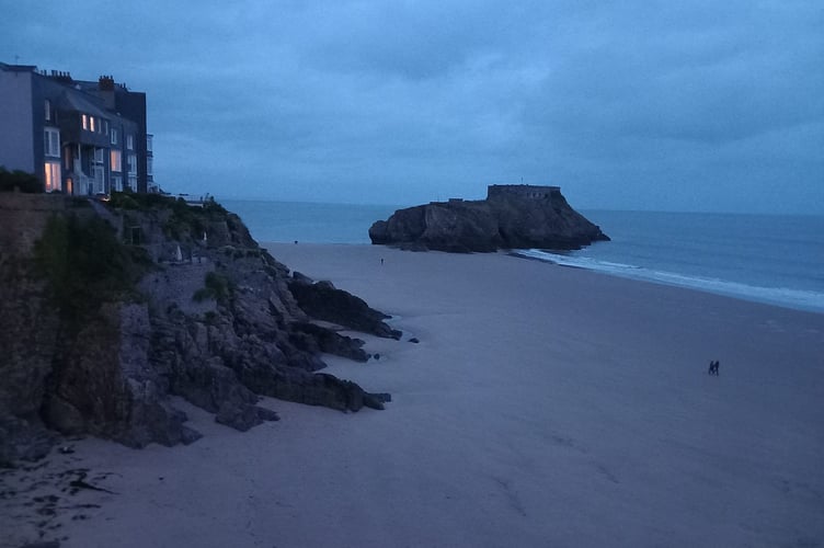 Dusk over St Catherine's Island, Tenby