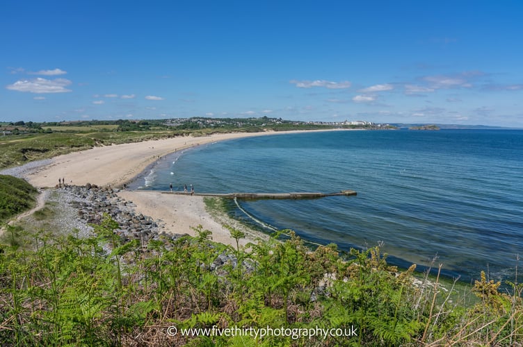 A wide view of South Beach from June