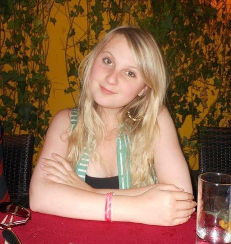 Abbie before her tumour diagnosis. See SWNS story SWMRtumour. A woman whose periods suddenly stopped as a teen discovered it was due to a brain tumour. Abbie Few, 29, started what she thought was regular menstruation for two months when she was 13. But her periods then stopped entirely for nearly seven years. Doctors told her to take paracetamol for her headaches and eat more to help promote regular menstruation.