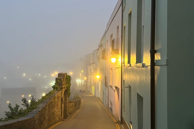 Tenby in the fog