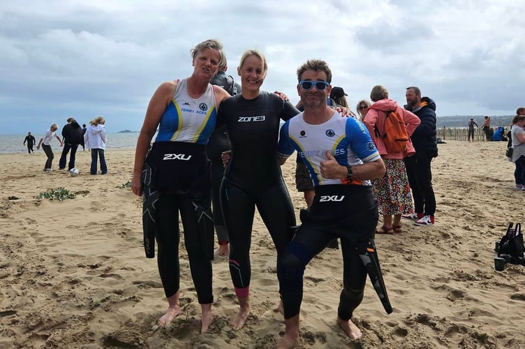Ceire, Claire & Will at Swim