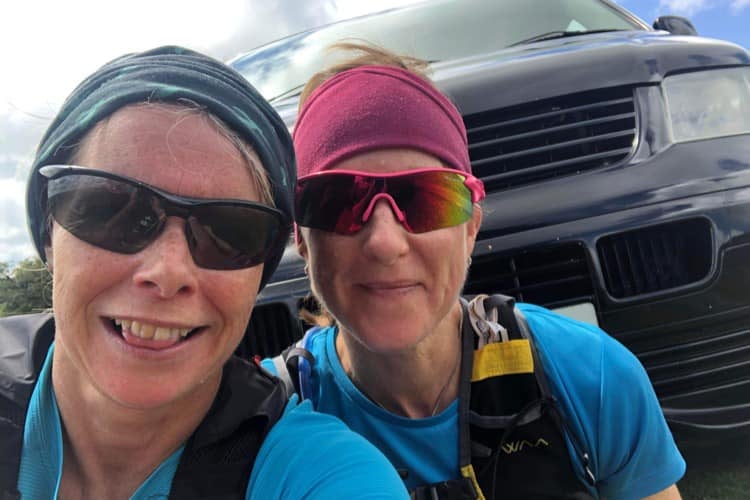 Tracey & Steph at Cerrig Las Run