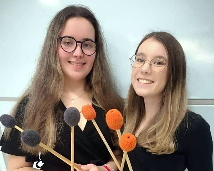 Percussionists Carys Underwood and Sara Llewellyn will be giving a free lunchtime concert at St MaryÕs Church Tenby on August 31, 2023.