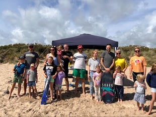 Families enjoy fab day at beach for Penally Council’s sandcastle comp