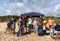 Families enjoy fab day at beach for Penally Council’s sandcastle comp