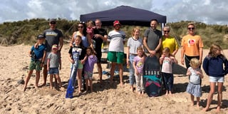Families enjoy fab day at beach for Penally Council’s sandcastle comp