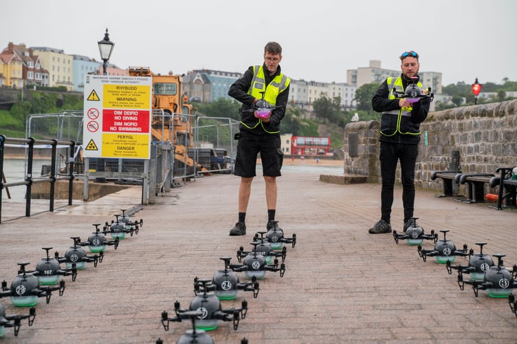 Tenby drone display