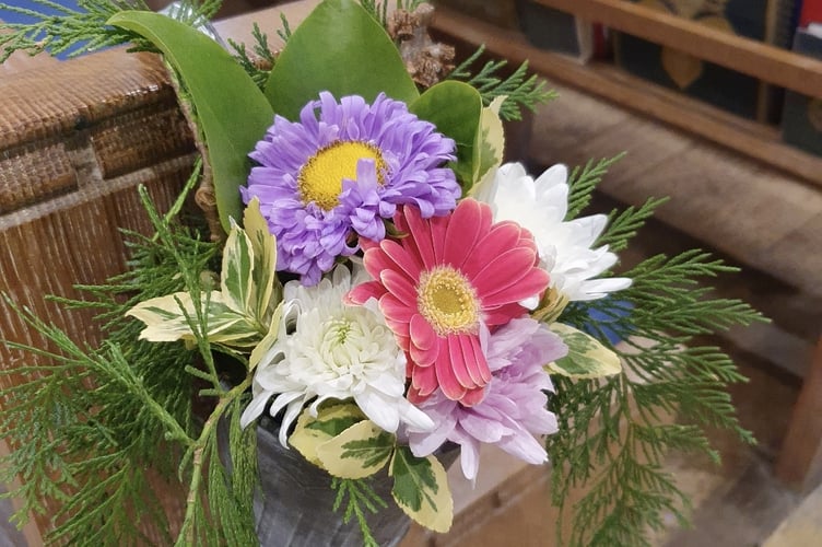 St Issell’s Flower Festival display