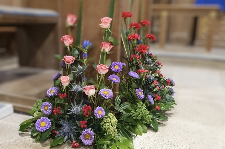 St Issell’s Flower Festival display