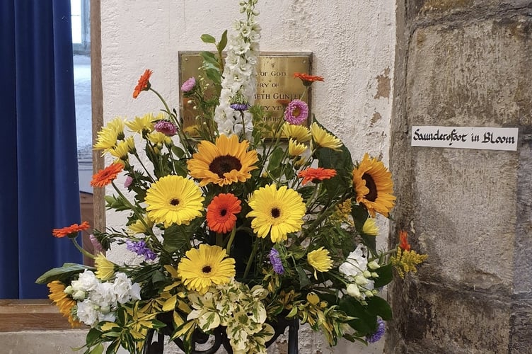 St Issell’s Flower Festival display