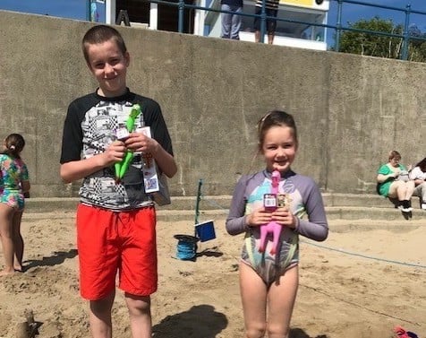 Saundersfoot sandcastles
