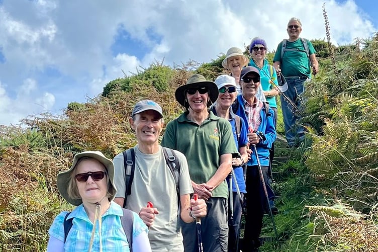 Nordic Walkers at Marloes