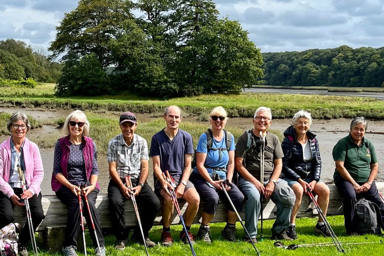 Nordic Walkers at Slebech