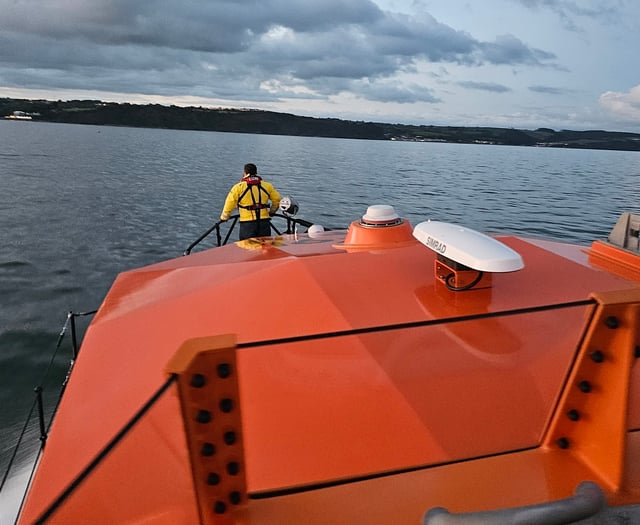 Tenby RNLI launch into action in search for missing triathlon swimmer