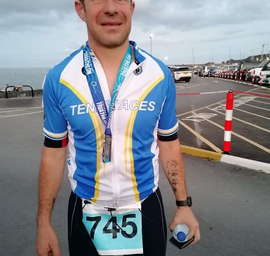 Russell Clarke at Saundersfoot Tri.