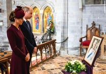 Royal Highnesses’ mark anniversary of Queen's passing, in St Davids