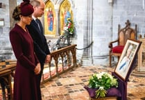 Royal Highnesses’ mark anniversary of Queen's passing, in St Davids