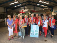World War history for Trefoil Guild on Carew Control Tower visit