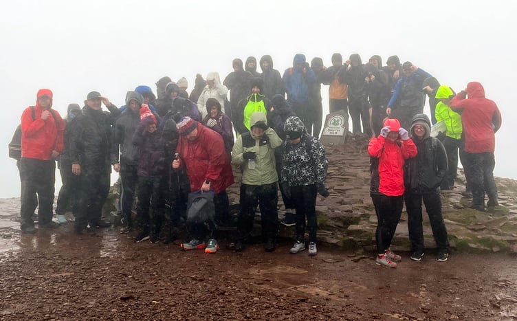 Ashmole & Co staff on the top of Pen y Fan