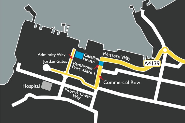 Map of Pembroke Port