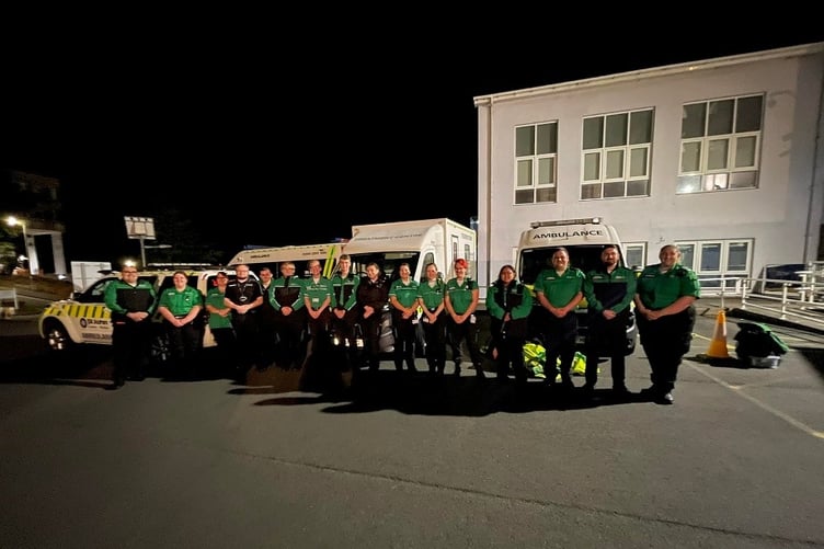 St John Ambulance Cymru volunteers providing first aid cover to Aberystwyth Freshers Week last year.