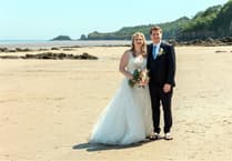 Wedding stories - Samantha and Stephen Palmer wed in St Issell’s Church, Saundersfoot