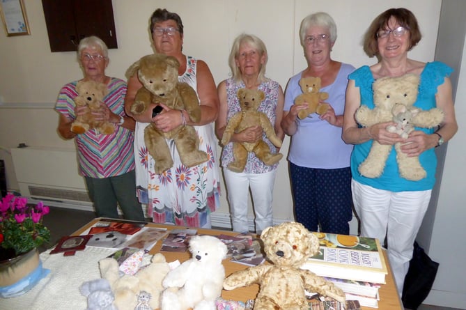 For a talk on mending teddy bears recently, members of Tenby Friendship Club brought their own!
