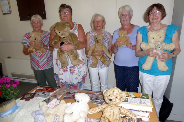 For a talk on mending teddy bears recently, members of Tenby Friendship Club brought their own!