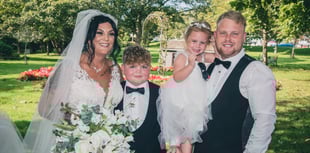 Stacey and Tom Roberts - married and just back from ‘familymoon’