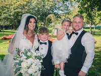 Stacey and Tom Roberts - married and just back from ‘familymoon’