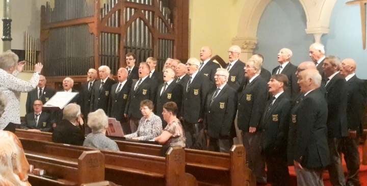 Pembroke Male Choir at St Johns Church, Tenby