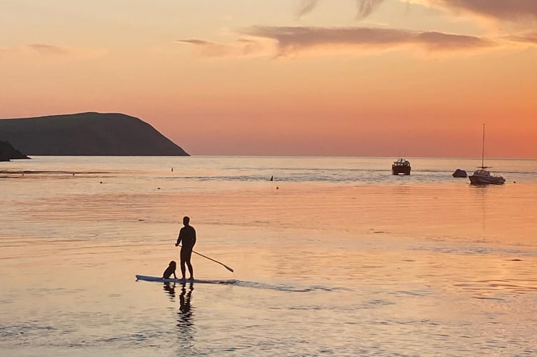 Pembrokeshire seaside sunset