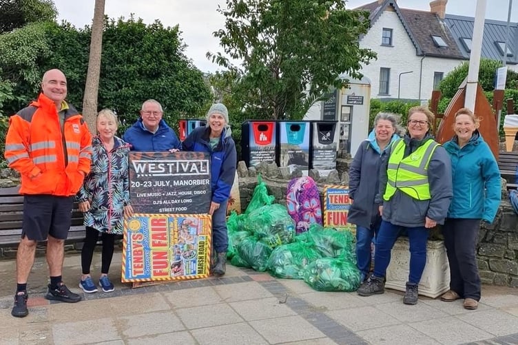 Saundersfoot litter pick