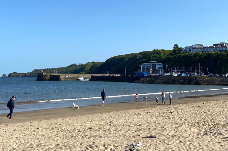 Saundersfoot beach