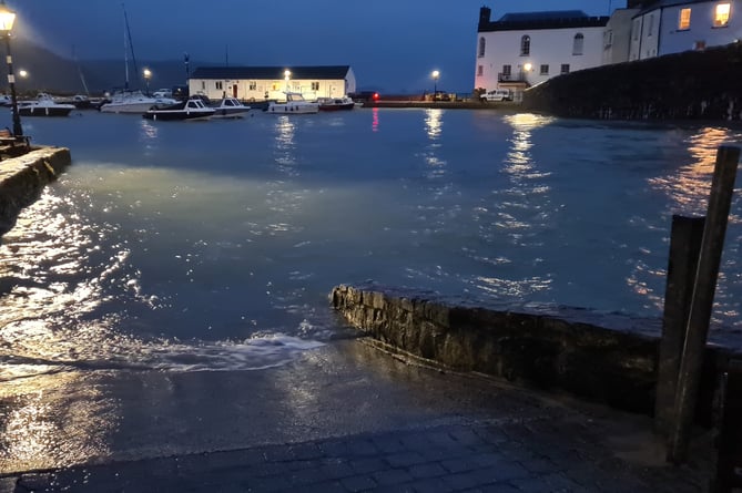 High tide at Tenby