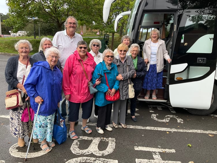 Saundersfoot Caring Association on their annual trip