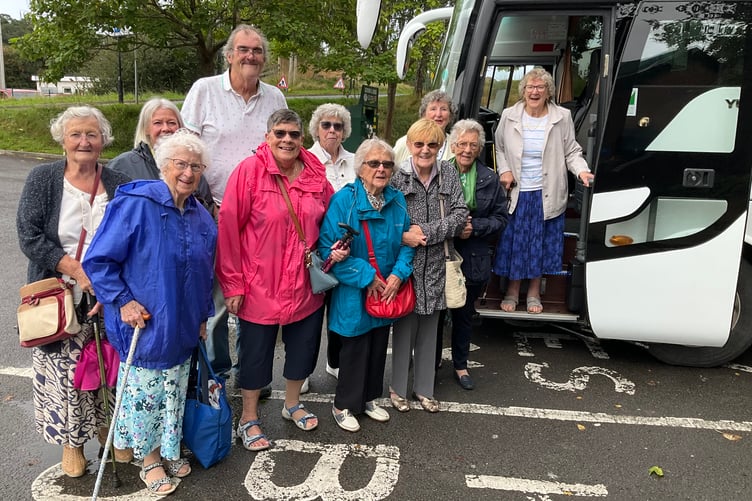 Saundersfoot Caring Association on their annual trip