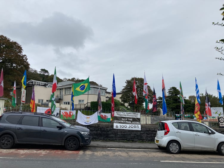 Stradey Park Hotel, Furnance, Llanelli, where the Home Office plans to locate up to 240 asylum seekers, pictured on October 2