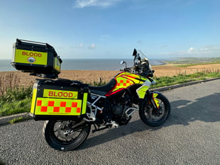 Family tribute to Blood Bikes Wales rider Timothy Minett