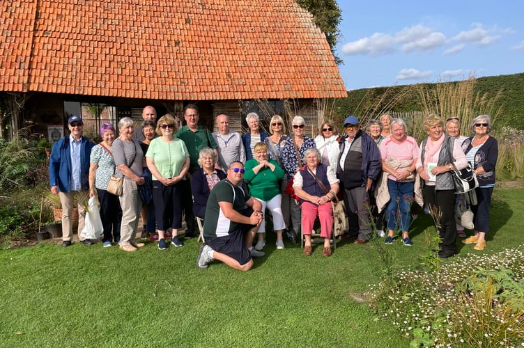 The Tenby group who travelled to France at the start of October