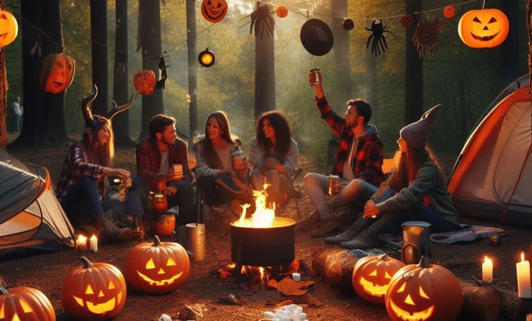 Halloween camping