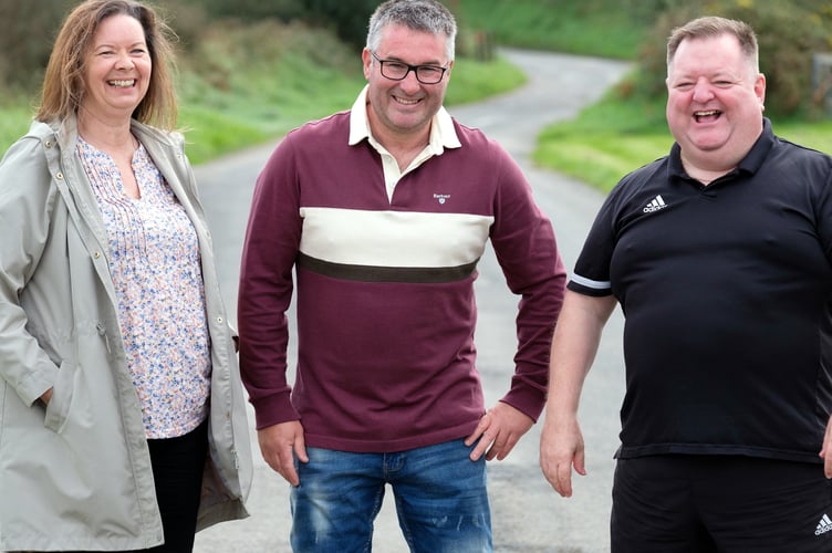 VILLAGE PEOPLE: Winning neighbours share the joy